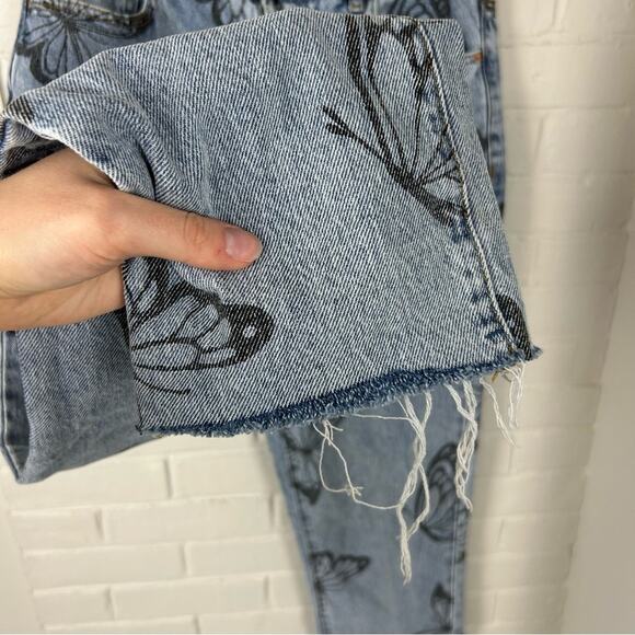 Pacsun Eco Butterfly High Waisted Straight Leg Jeans Size 28 - Picture 10 of 12